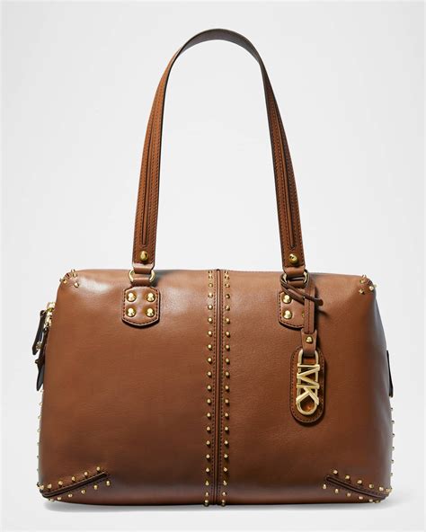 studded michael kors tote|michael kors astor shoulder bag.